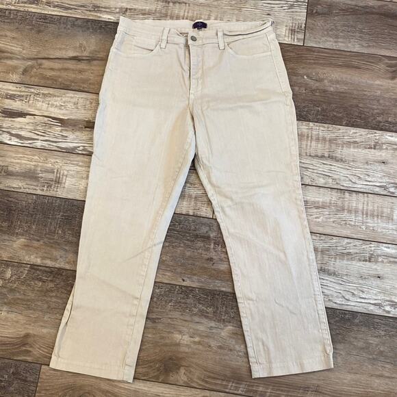 NYDJ Marilyn Straight Sandstone Jeans Size 14 - Picture 2 of 8